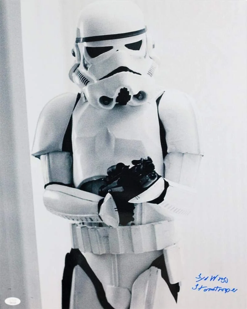Syd Wragg — Syd Wragg Autographed Movie Still 16x20 Photo w/ Stormtrooper - JSA Auth *Blue, изображение 4
