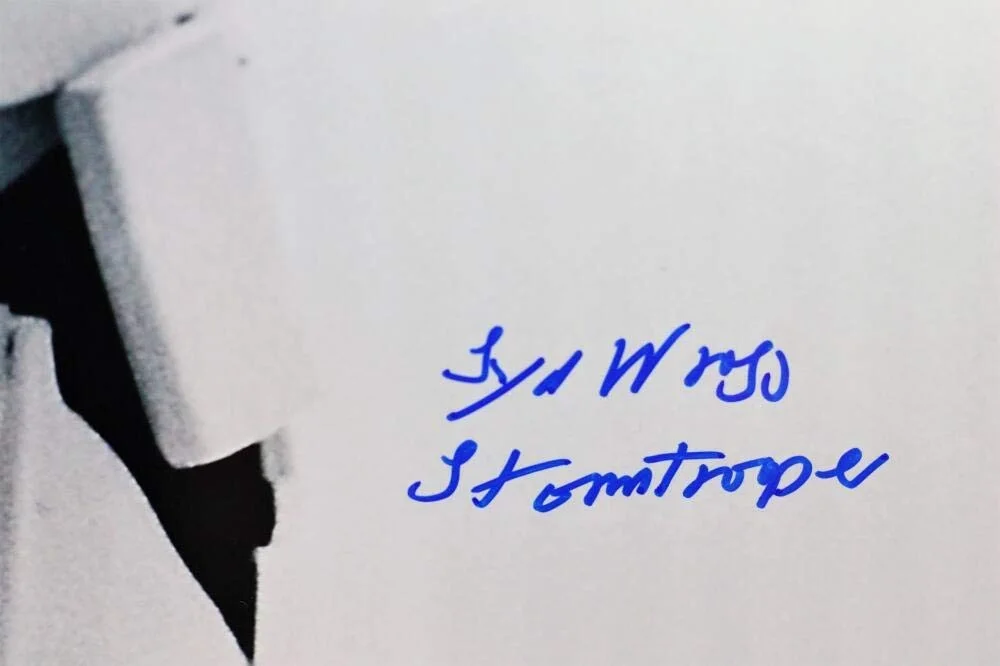 Syd Wragg — Syd Wragg Autographed Movie Still 16x20 Photo w/ Stormtrooper - JSA Auth *Blue, изображение 5