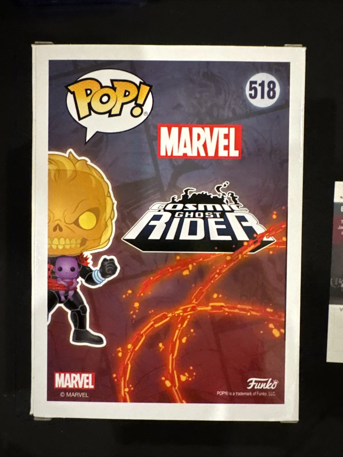 Nicolas Cage — Nicholas Cage Signed Limited Edition Funko#518(Ghost Rider)-Celebrity JSA COA, изображение 3