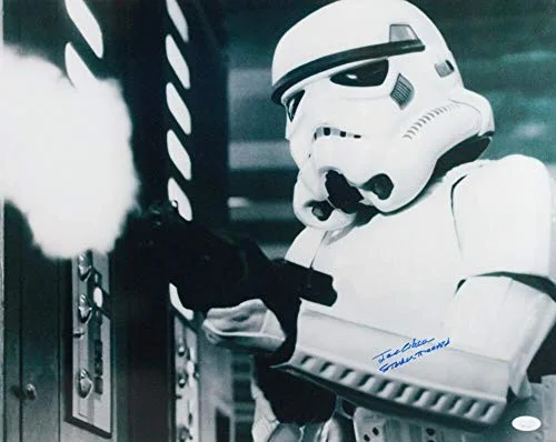 Joe Gibson — Joe Gibson Autographed Firing Gun 16x20 Photo w/ Stormtrooper - JSA Auth *Blue, изображение 3