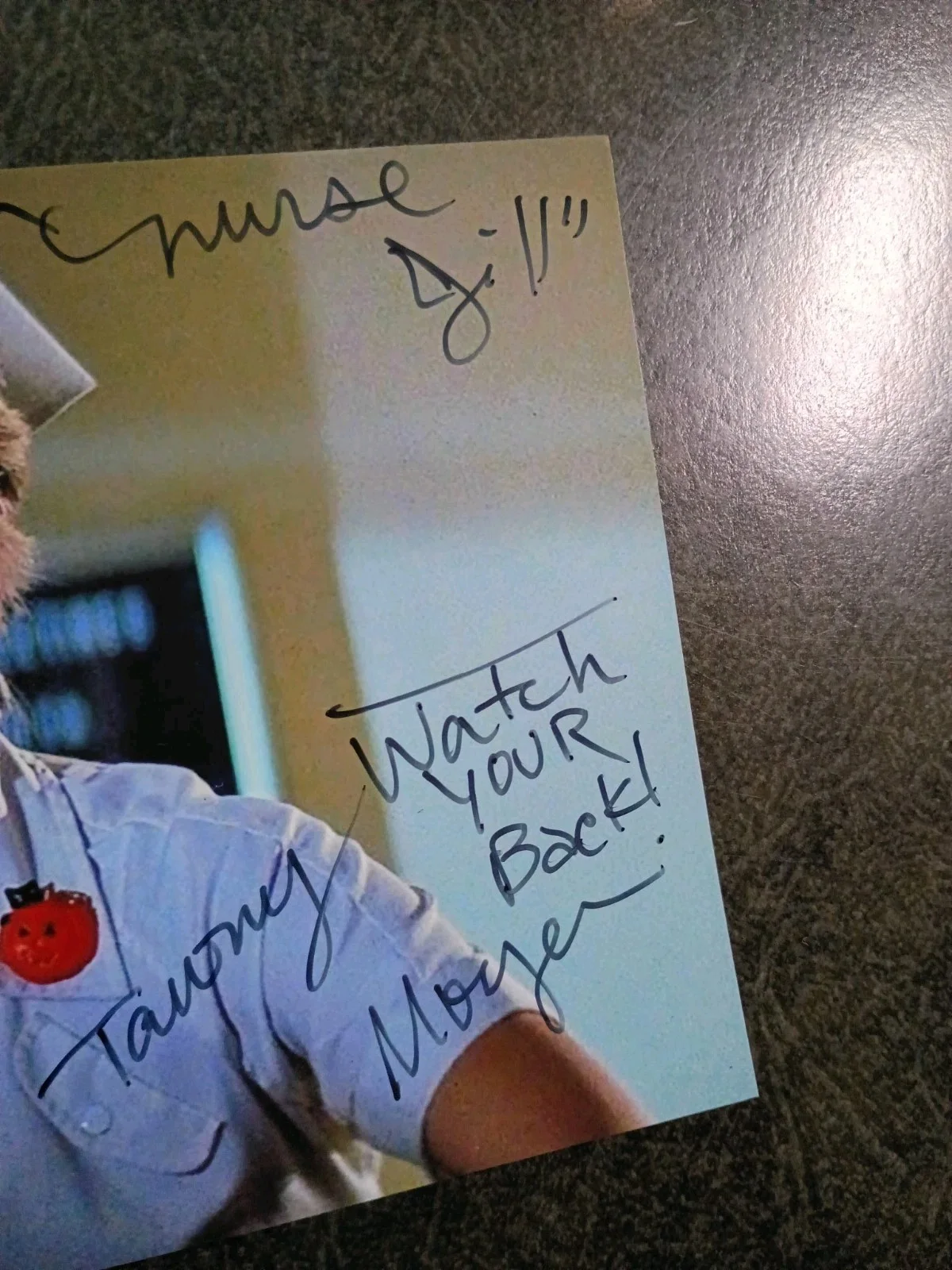 TAWNY MOYER As NURSE JILL — TAWNY MOYER As NURSE JILL Hand Signed Autograph 4X6 Photo - HALLOWEEN II, изображение 4