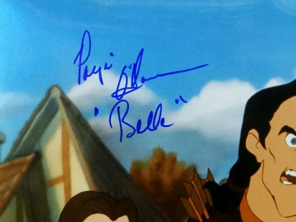 Richard White / Paige O'Hara — Richard White/Paige O'Hara Signed Gaston & Belle 16x20 Photo- Beckett Auth *Blue, изображение 2