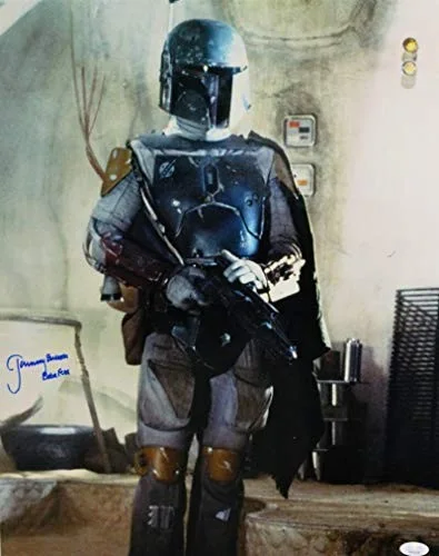 Jeremy Bulloch — Jeremy Bulloch Signed Boba Fett 16x20 In Cantina Photo - JSA Auth *Blue, изображение 3