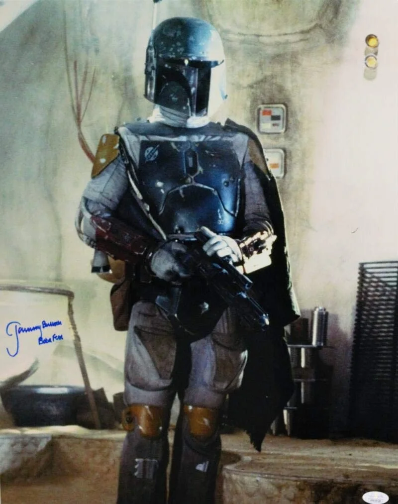 Jeremy Bulloch — Jeremy Bulloch Signed Boba Fett 16x20 In Cantina Photo - JSA Auth *Blue, изображение 4