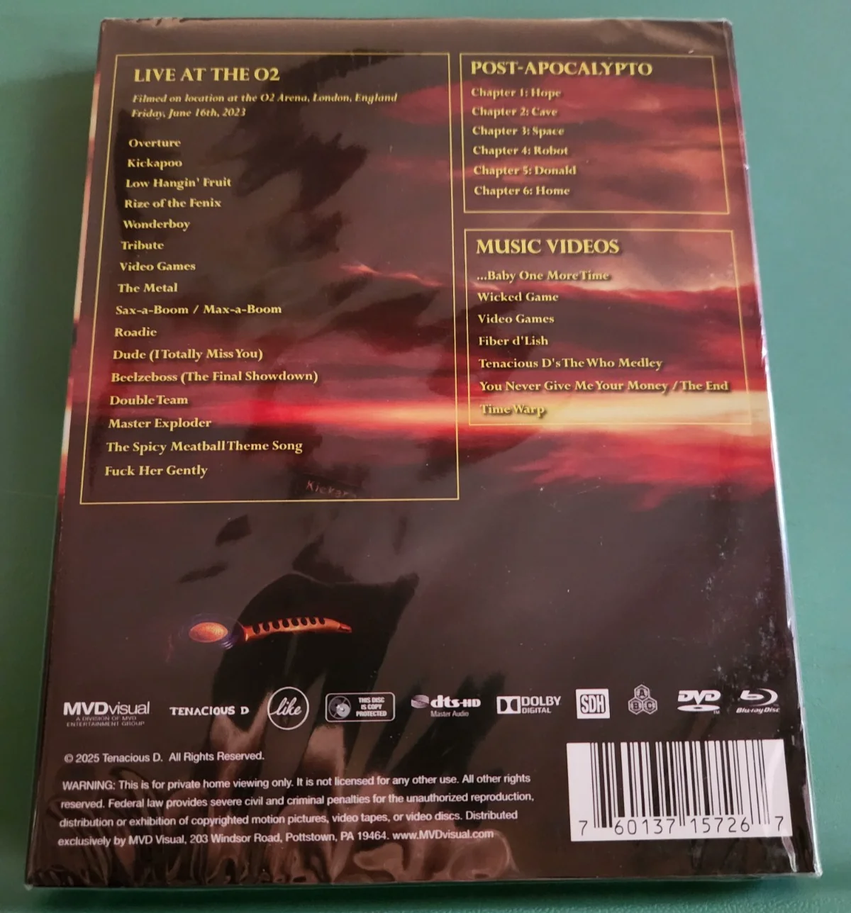 TENACIOUS D SIGNED Blu-Ray The COMPLETE MASTERWORKS VOL 3 Jack Black LIMITED, image 3