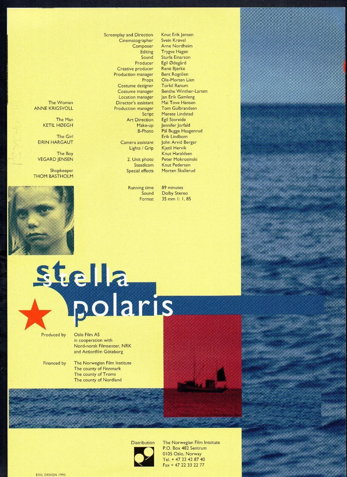 STELLA POLARIS 1993 Anne Krigsvoll, Ketil Høegh, Eirin Hargaut SYNOPSIS, image 2