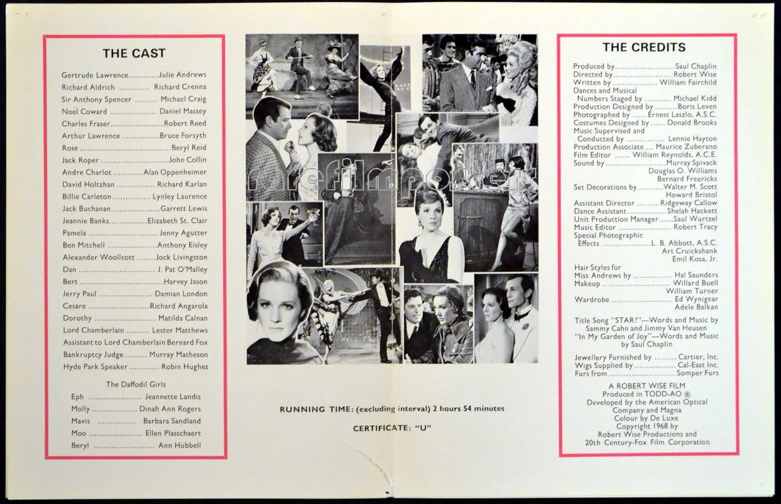 STAR! 1968 Julie Andrews Richard Crenna Michael Craig GERTRUDE LAWRENCE SYNOPSIS, изображение 2