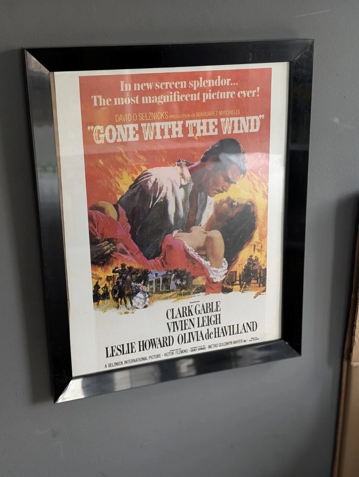 Framed Gone With The Wind 1939 Vintage Movie Poster Print, изображение 2