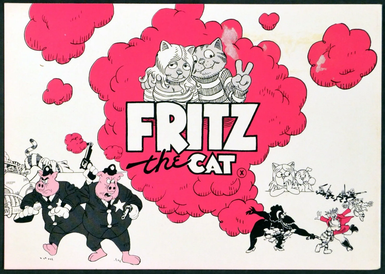 FRITZ THE CAT 1972 Ralph Bakshi Robert Crumb ANIMATION UK 10x7 SYNOPSIS, изображение 3