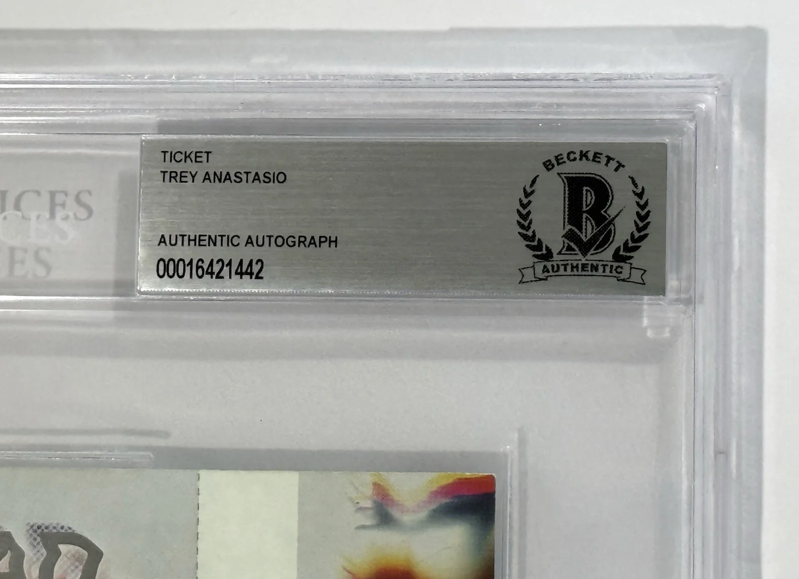Trey Anastasio signed Oysterhead Ticket 2020 Denver concert beckett cos slab, изображение 5
