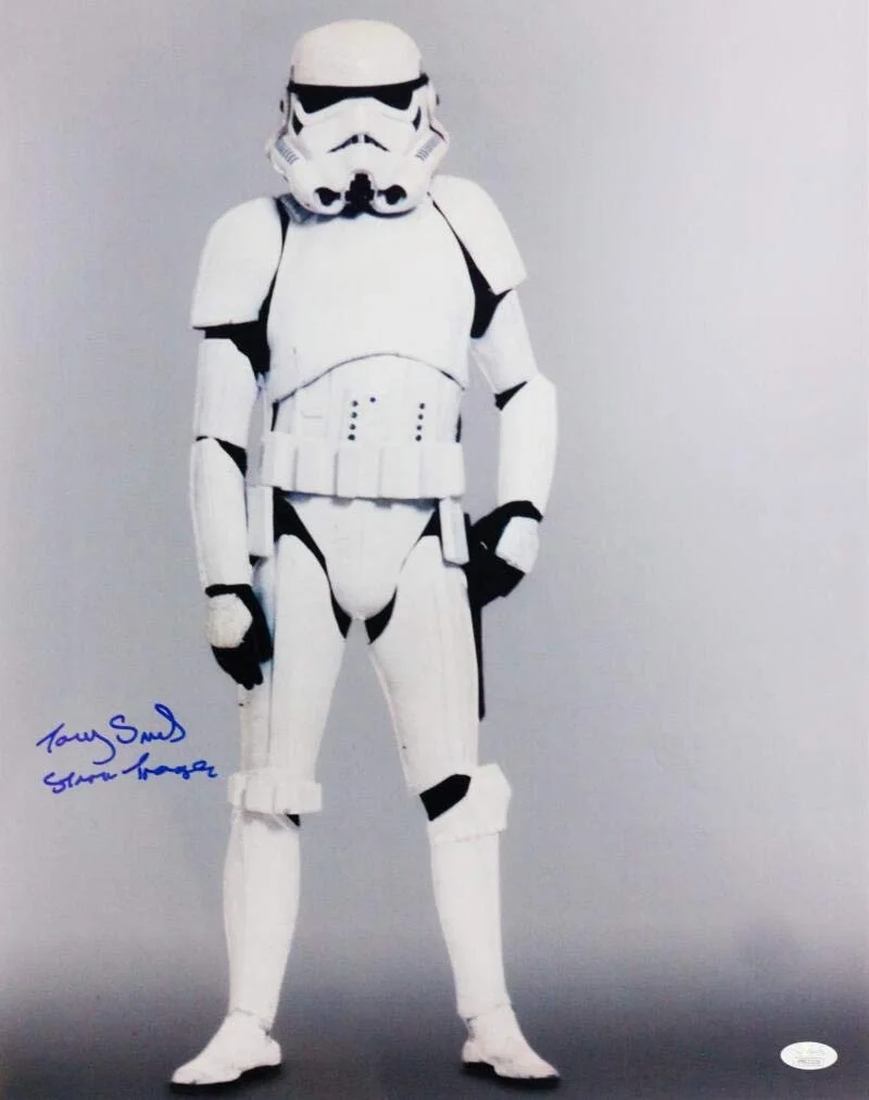 Tony Smart — Tony Smart Autographed Full Body 16x20 Photo w/ Stormtrooper - JSA Auth *Blue, image 4