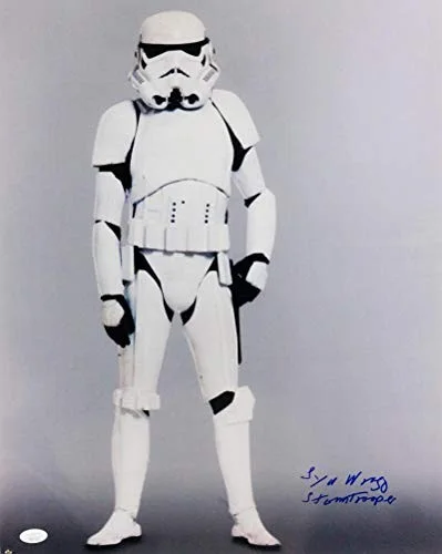 Syd Wragg — Syd Wragg Signed Sideways Full Body 16x20 Photo w/ Stormtrooper - JSA Auth *Blue, изображение 3