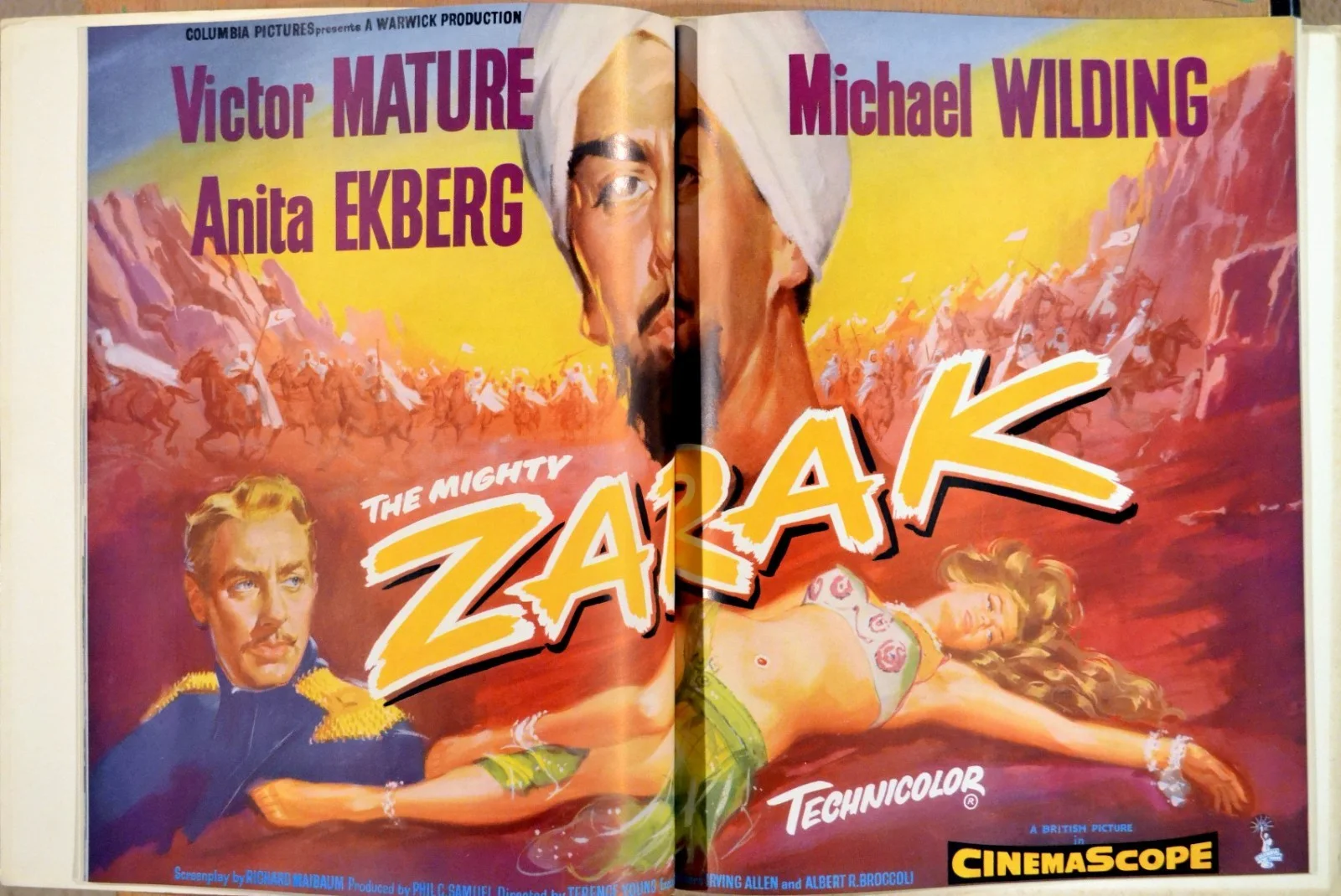 WARWICK PRODUCTIONS 1957 ZARAK - FIRE DOWN BELOW CINEMA SUPPLEMENT, изображение 2