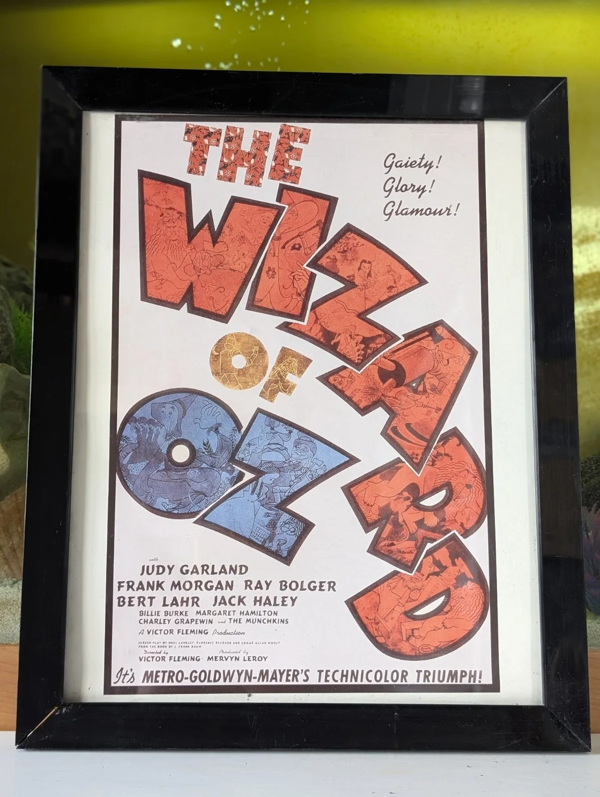 Vintage The Wizard of Oz Framed Movie Poster Print, изображение 2
