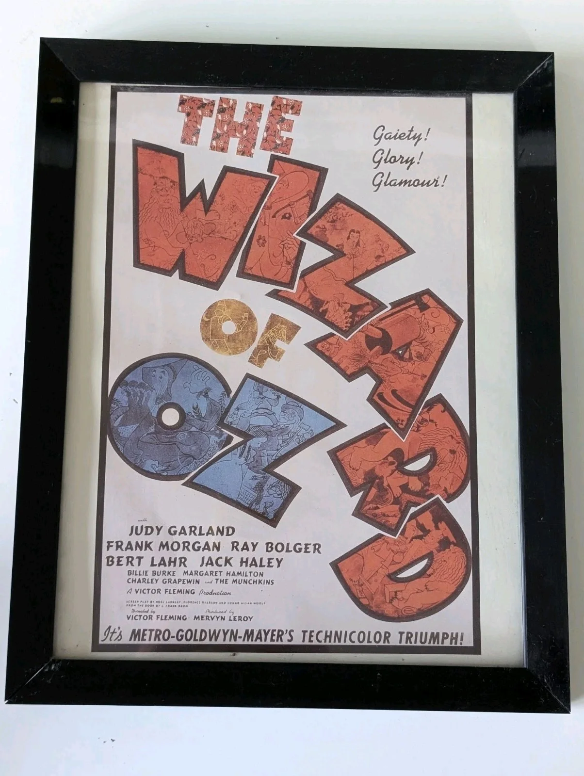 Vintage The Wizard of Oz Framed Movie Poster Print, изображение 4