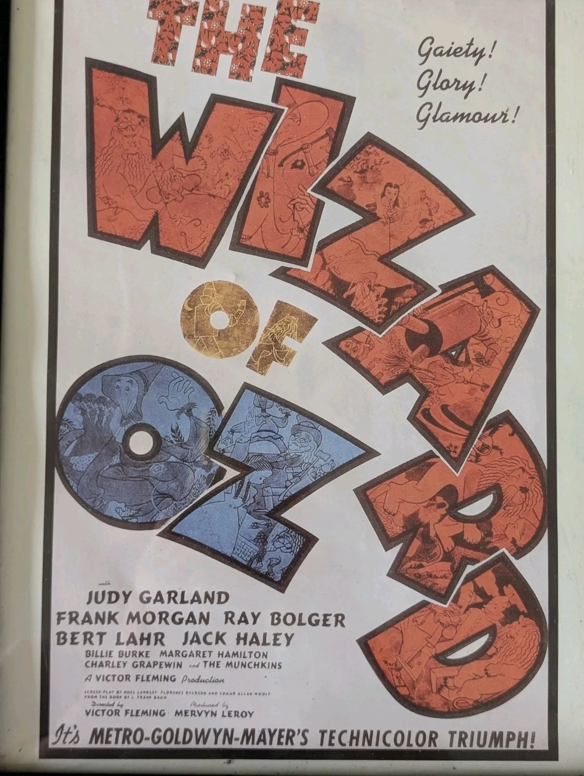 Vintage The Wizard of Oz Framed Movie Poster Print, изображение 5