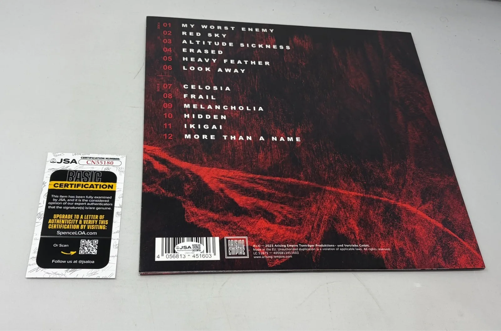 Joel Holmqvist signed Aviana Epicenter Album JSA COA, image 2