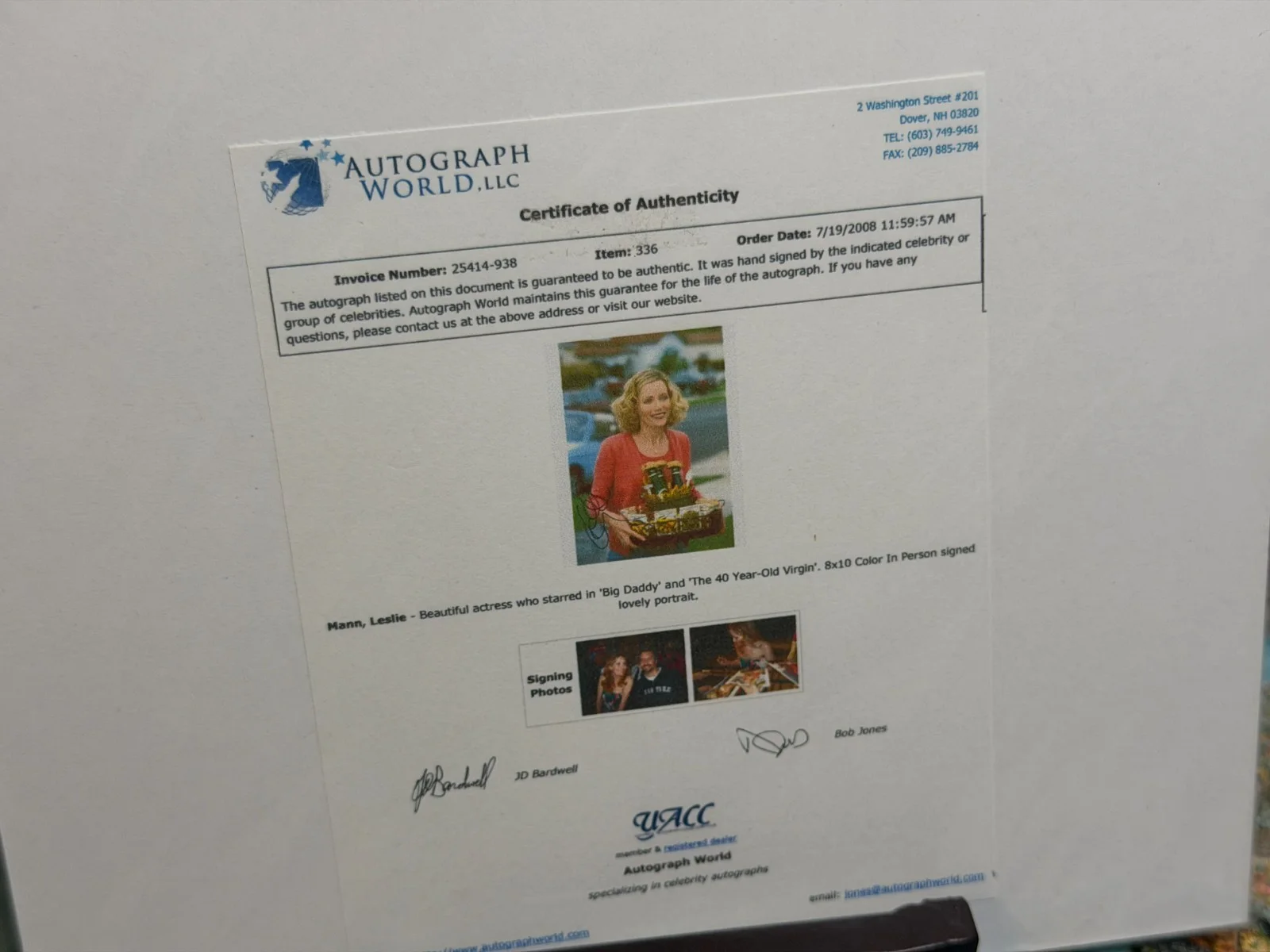 Leslie Mann — Leslie Mann Signed Autographed Auto 8x10" Photo COA Stealing Harvard Knocked Up, изображение 4