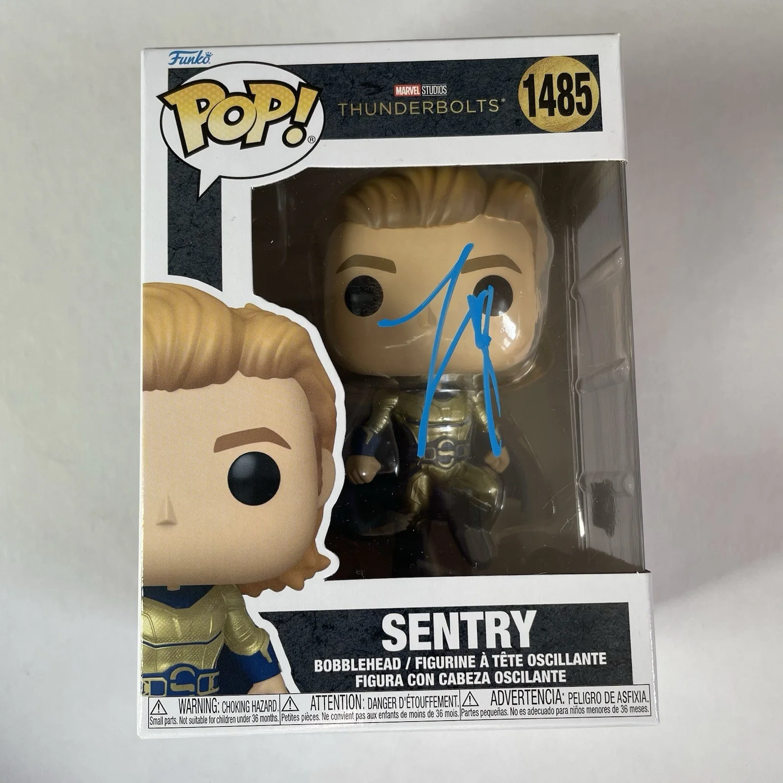 Lewis Pullman — Lewis Pullman Signed Sentry Funko Thunderbolts Marvel Autograph Beckett