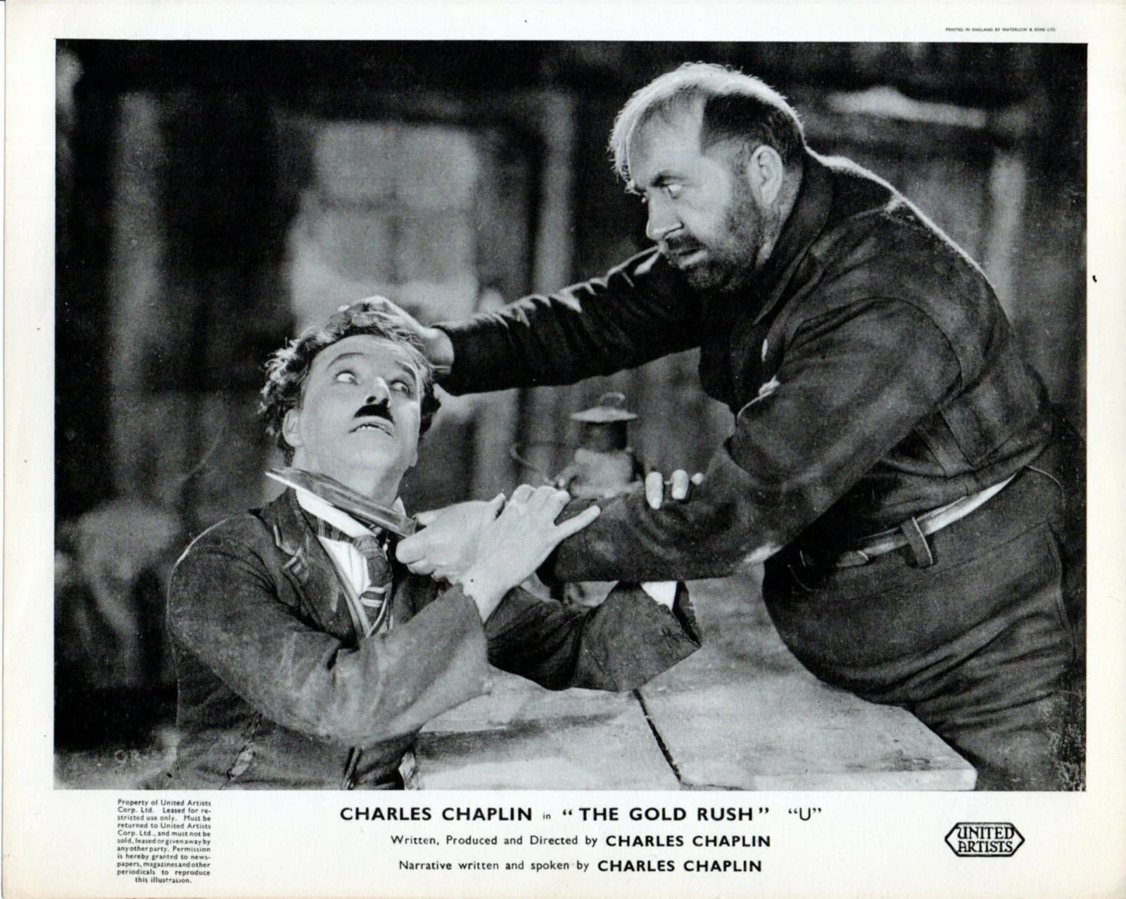 GOLD RUSH 1925 Charlie Chaplin, Mack Swain, Georgia Hale 3 10x8 LOBBY CARDS, изображение 2