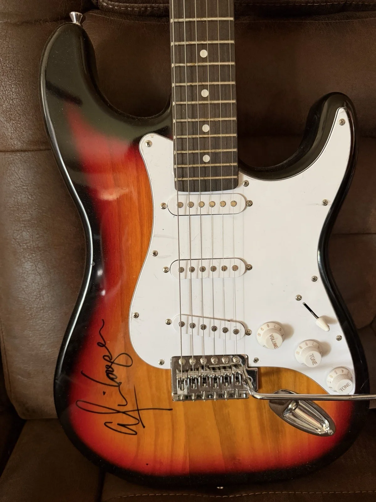 Electric Guitar with Signed of Alice Cooper Witnessed Signature, изображение 3