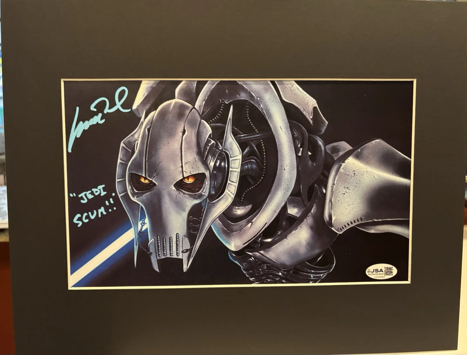 Matthew Wood — Star Wars Episode III Matthew Wood Autograph General Grevious Remarked JSA COA D