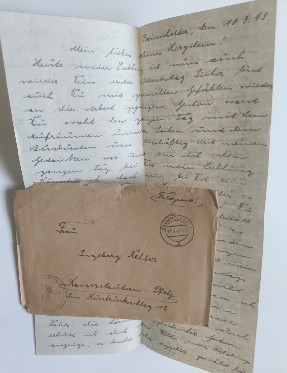 Fury movie (2014) Movie Props Set of production letters and notes, изображение 2