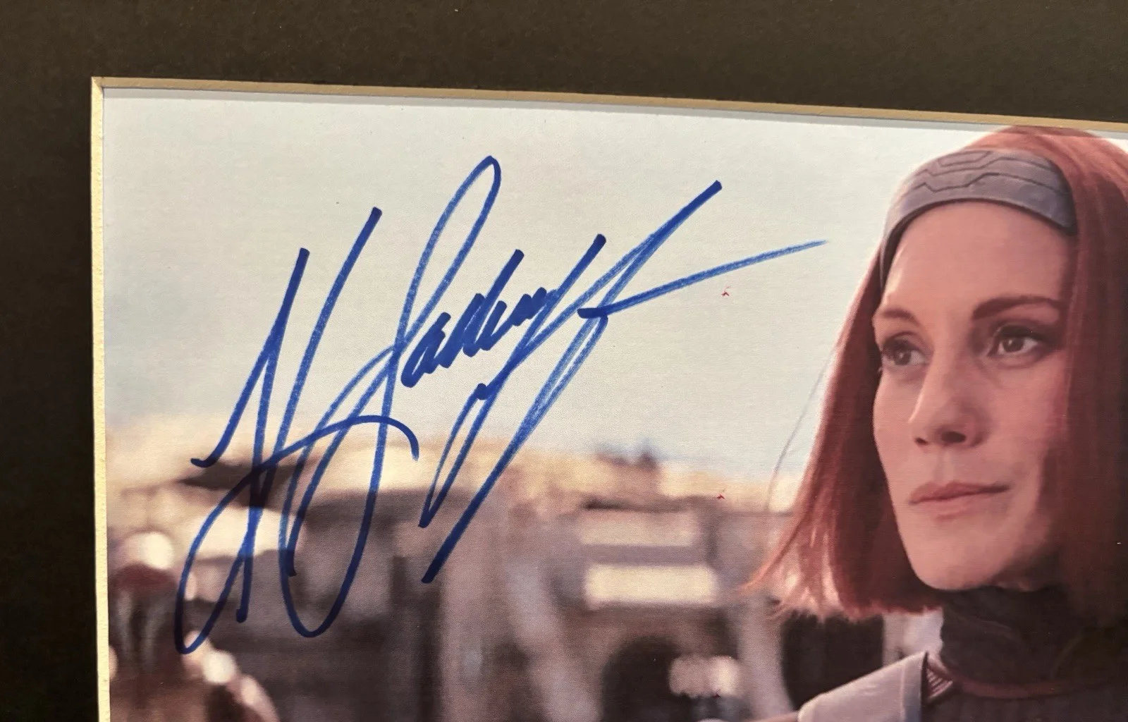 Katee Sackhoff — Star Wars The Mandalorian Katee Sackhoff Auto Bo-Katan Kryze JSA COA Frame Art C, image 2