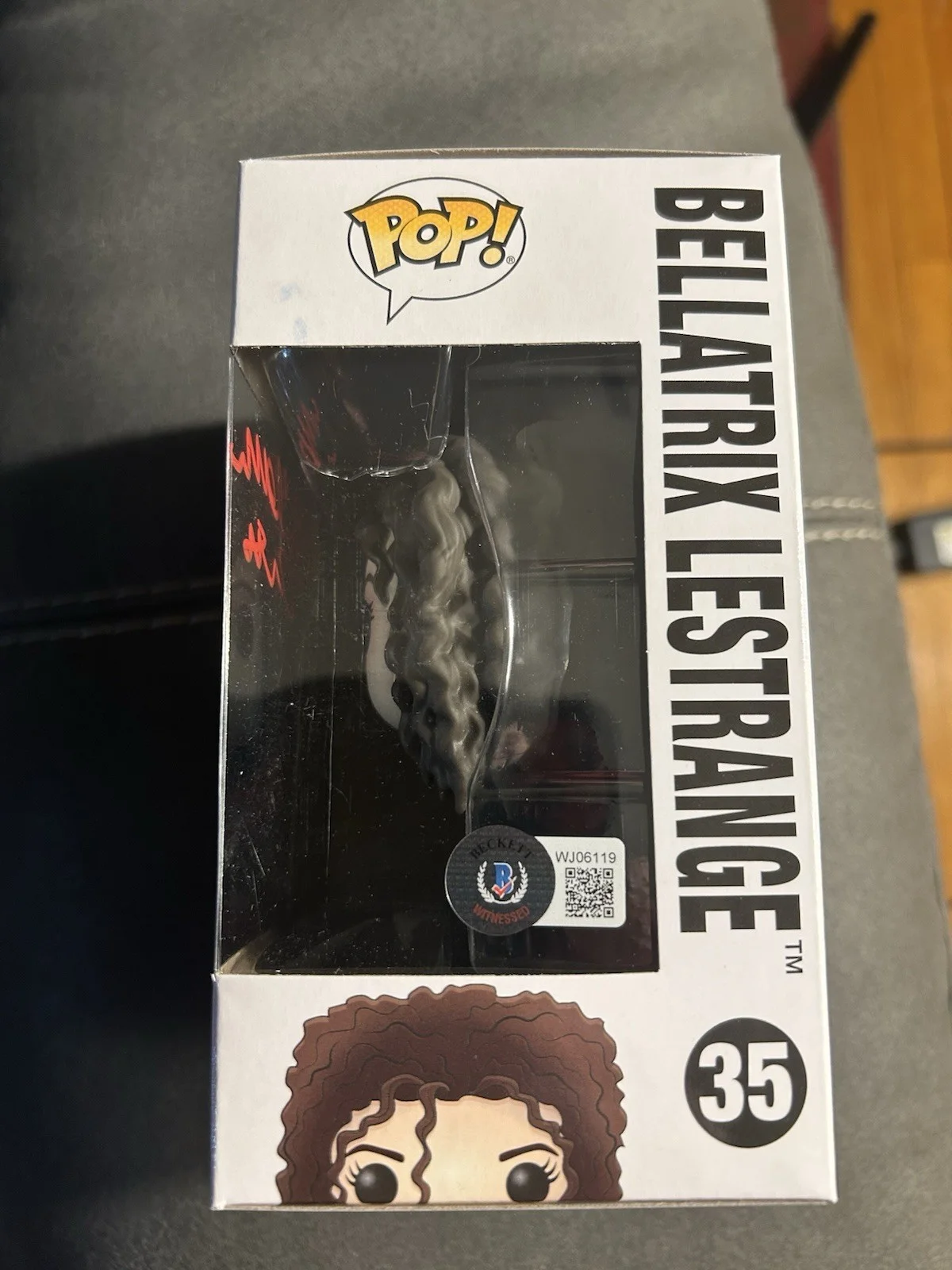 Helena Bonham Carter auto funko - Beckett coa - Harry Potter Bellatrix Lestrange, изображение 2