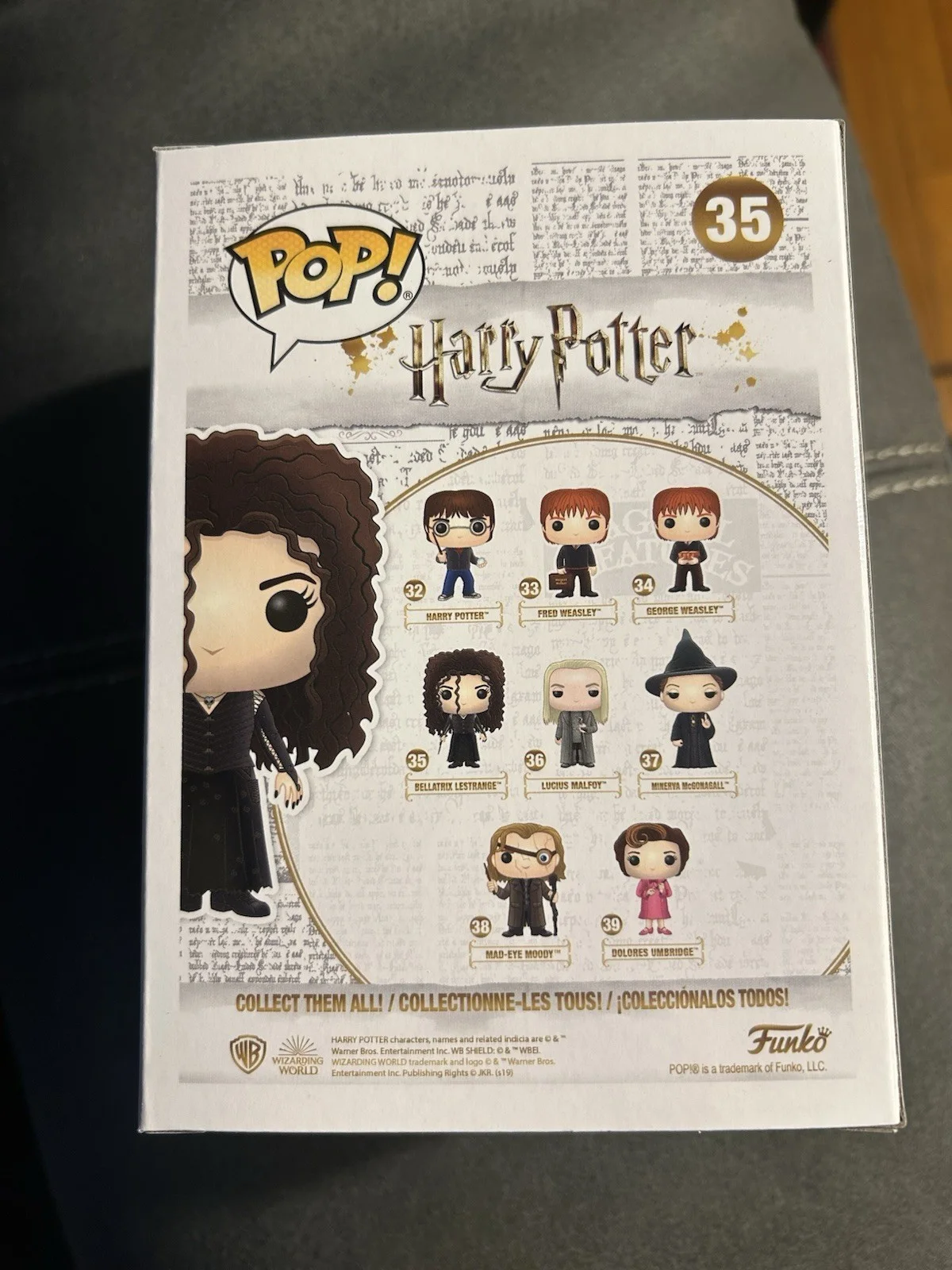 Helena Bonham Carter auto funko - Beckett coa - Harry Potter Bellatrix Lestrange, изображение 3