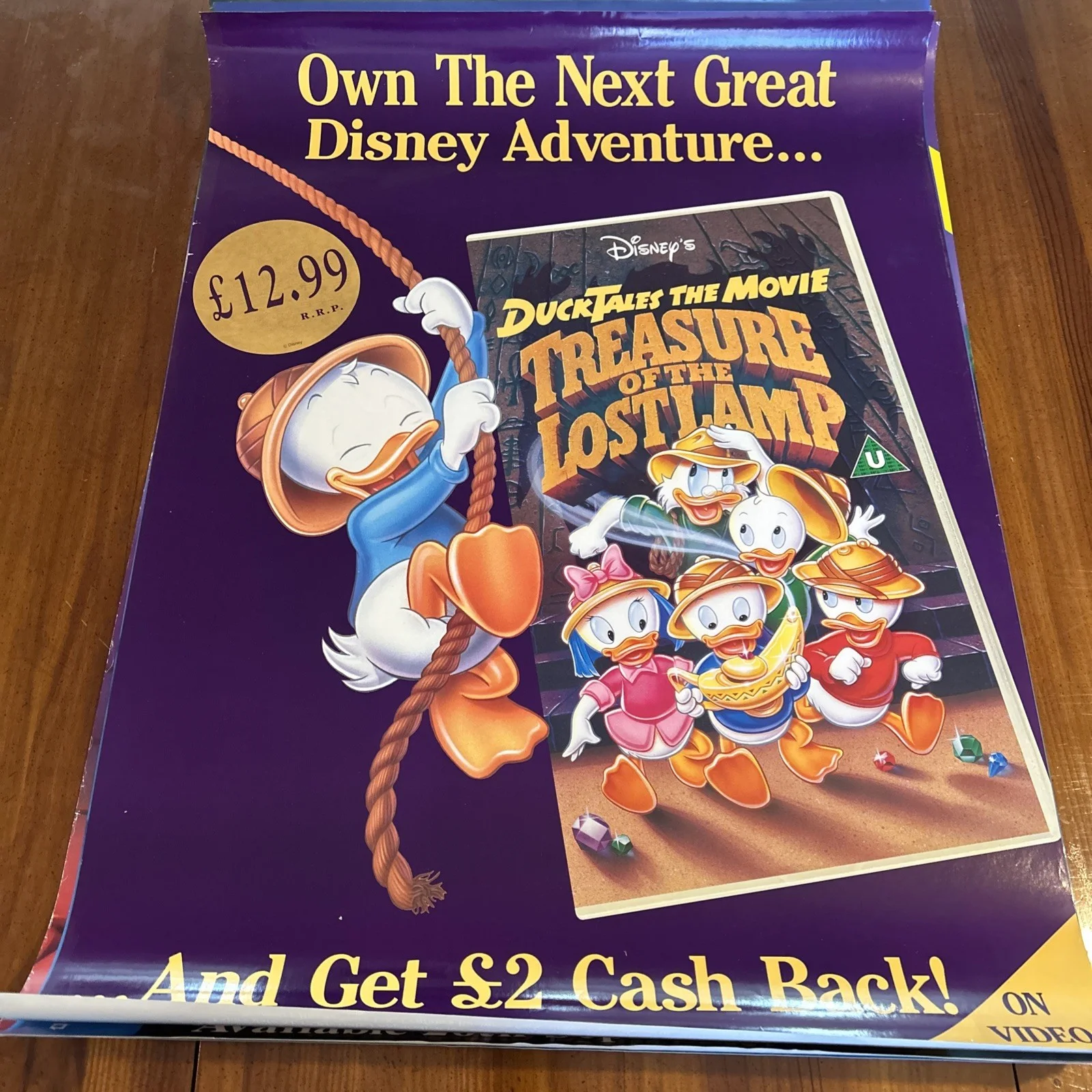 Vintage Disney Animated Movie/Video Shop Posters Job Lot Bundle …..Lot 5, изображение 4