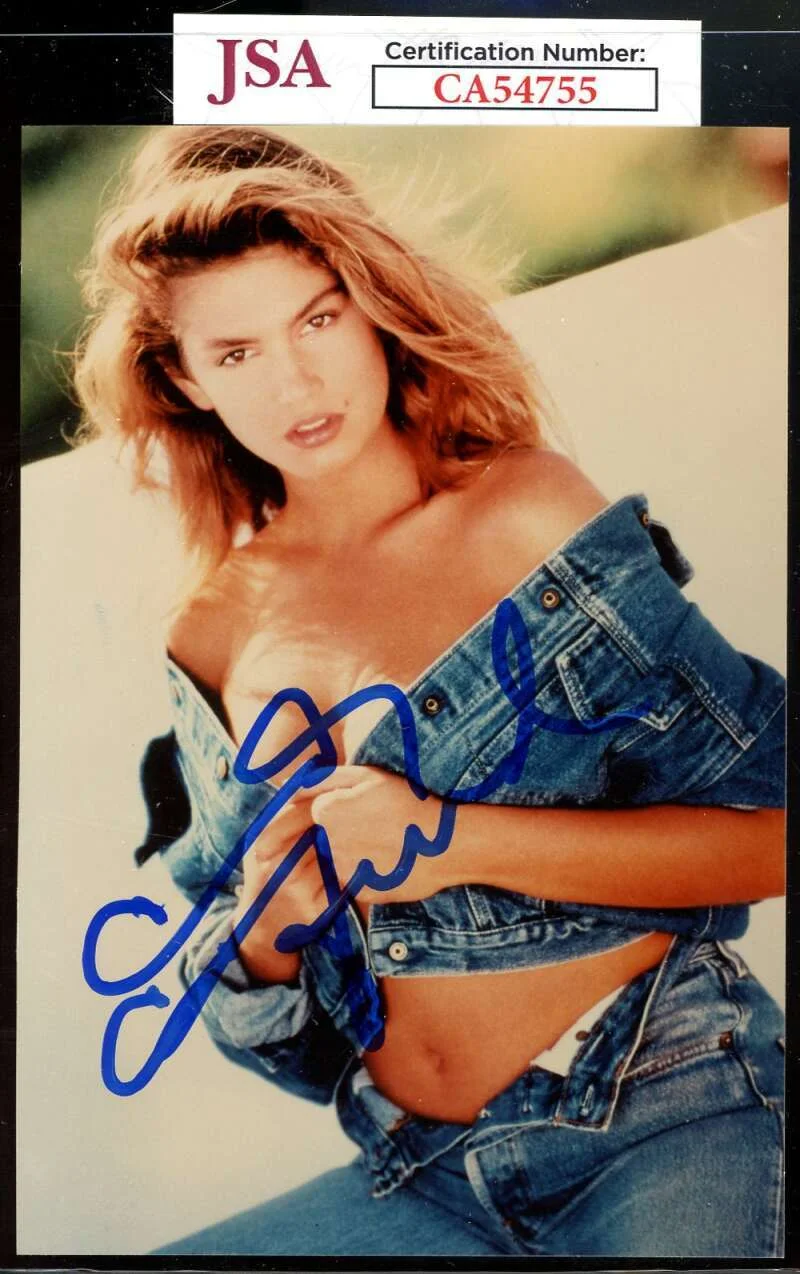 Cindy Crawford — Cindy Crawford JSA Coa Signed 4x6 Photo Autographed