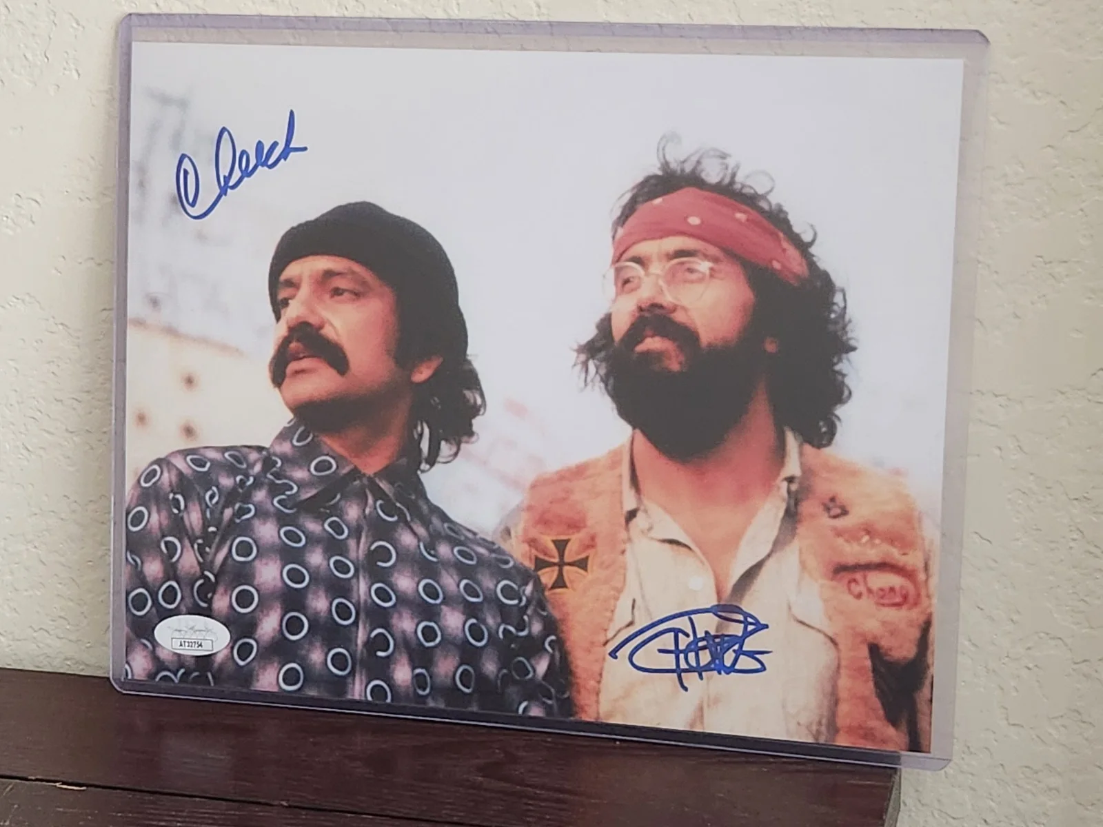 Cheech Marin, Tommy Chong — Signed 8x10 CHEECH MARIN & TOMMY CHONG Autograph JSA COA