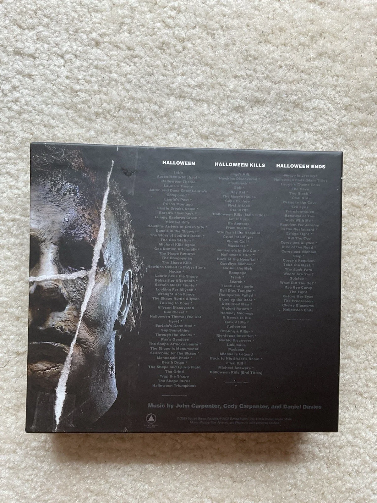 John Carpenter — Halloween signed CD Sleeve John Carpenter signed Halloween CD Daniel Davies auto, image 5
