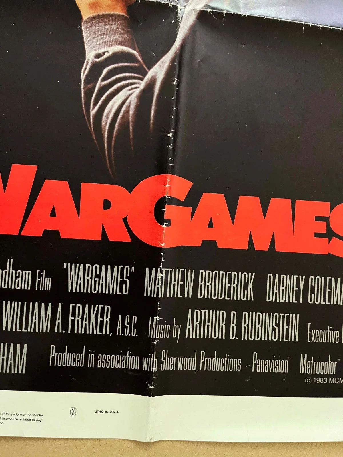 WarGames - Matthew Broderick 1983 USA Original Vintage Poster One Sheet 27"x41", изображение 5