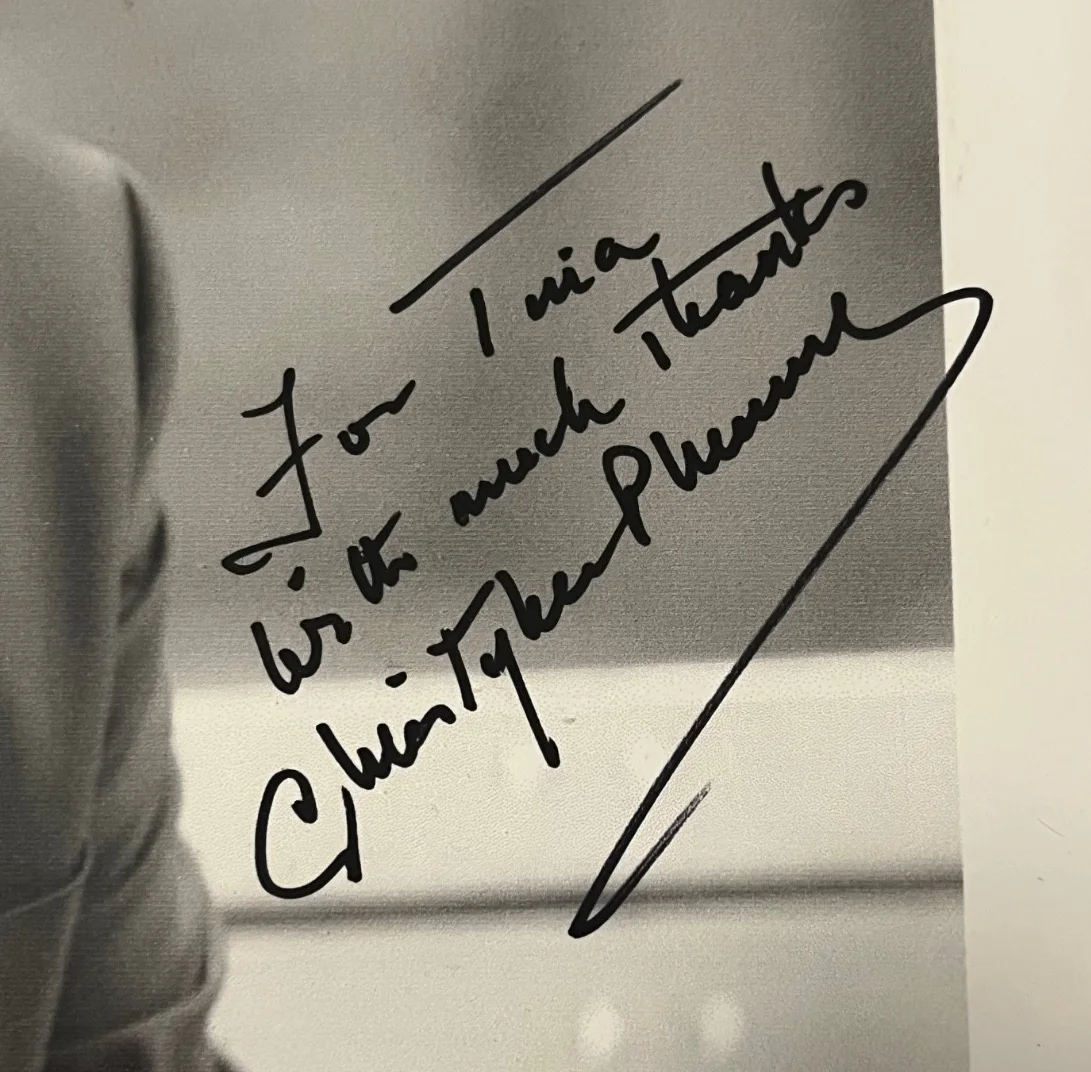 Christopher Plummer — Christopher Plummer Autographed Priest Picture PSA/DNA Authenticated Auto Signed, image 2