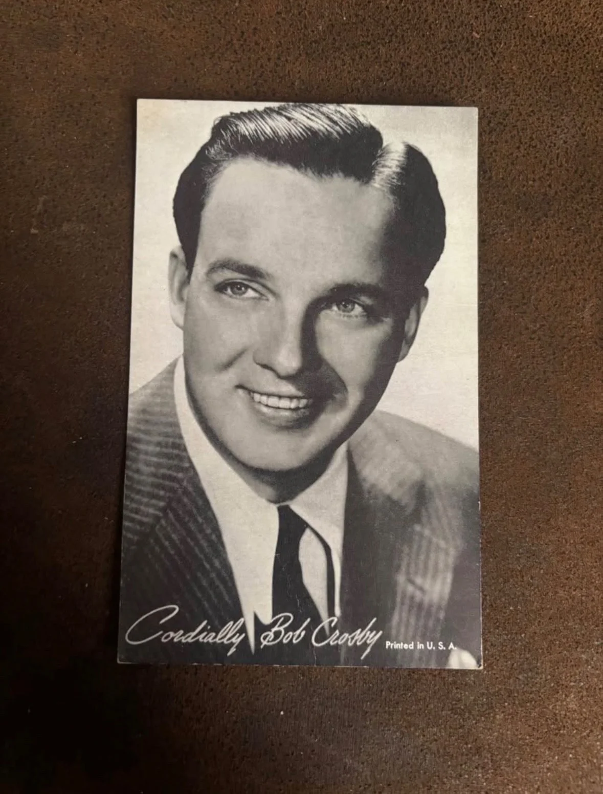 Bob Crosby, Frankie Ortega, Hugh O’Brian — Old signed photos, image 2