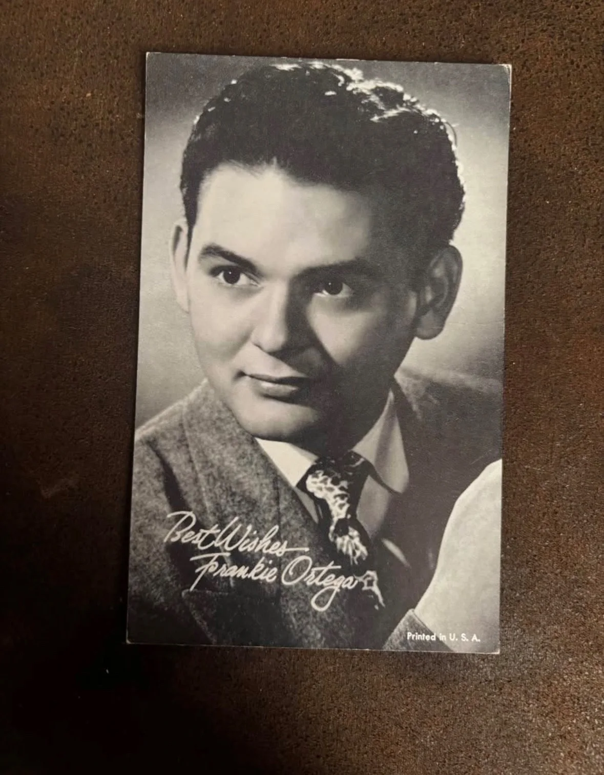 Bob Crosby, Frankie Ortega, Hugh O’Brian — Old signed photos, image 3