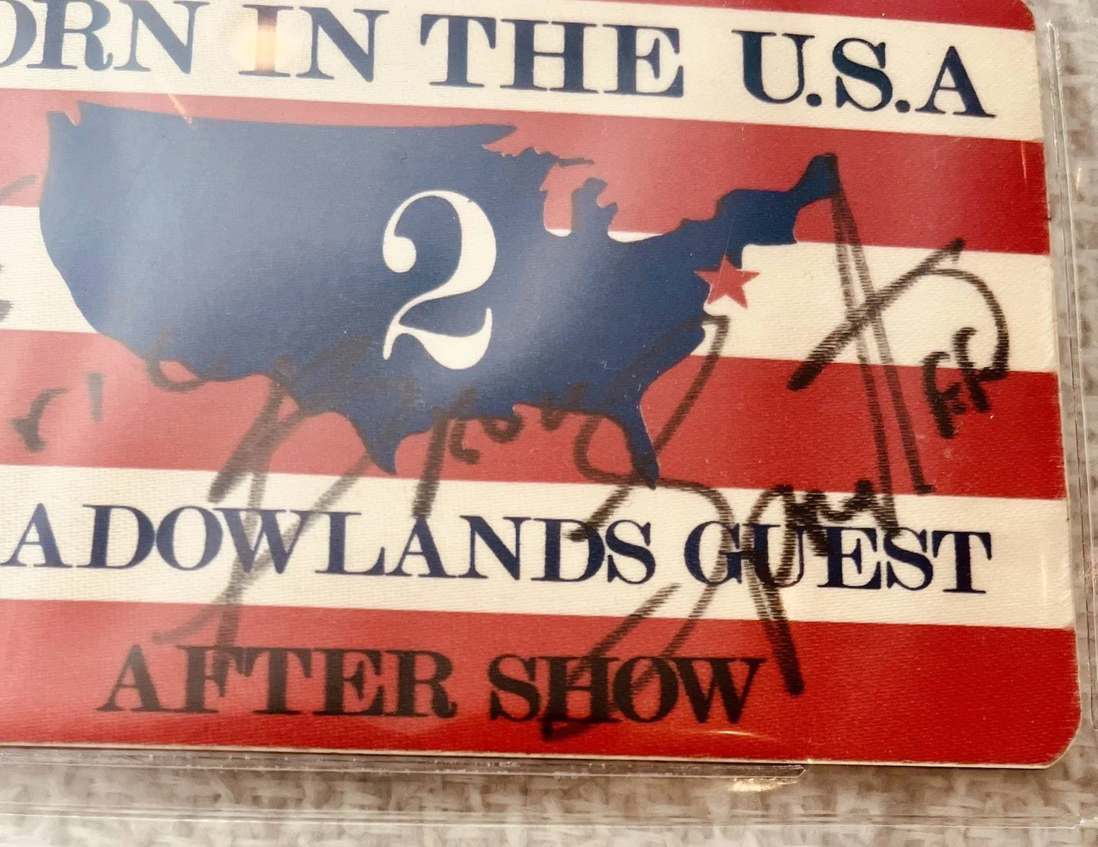 Bruce Springsteen Signed Iconic Born In The USA Pass Early Autograph Rare Becket, изображение 2
