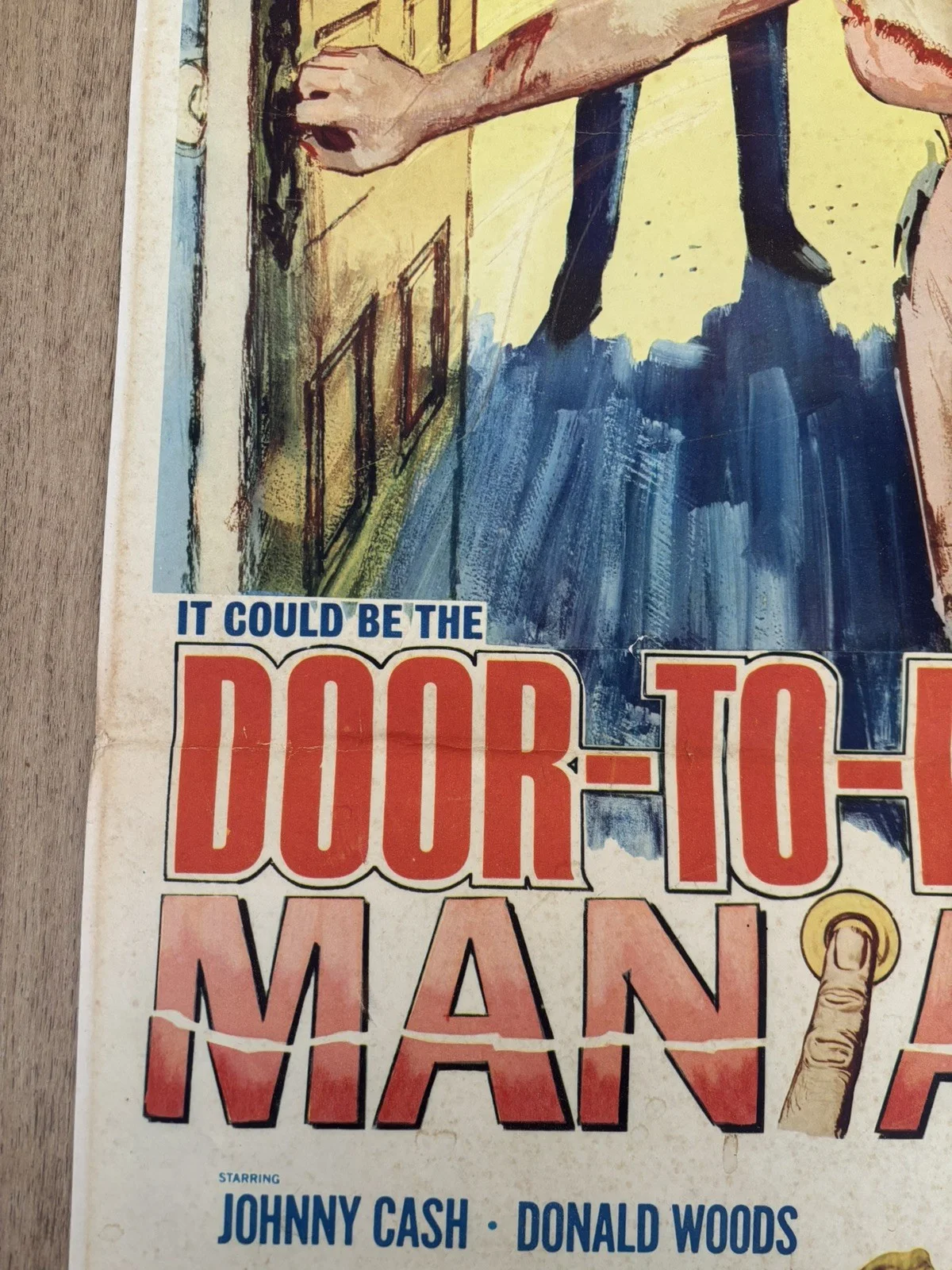 Door to Door Maniac 1966 Original Movie Insert Poster Johnny Cash Ltd ed 66/170, изображение 4