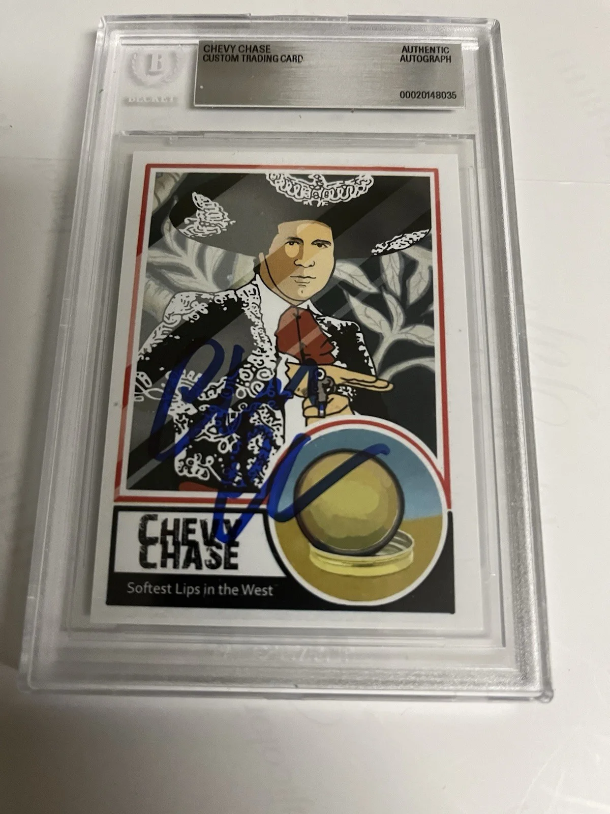Autographed Chevy Chase Fletch Movie Card Approved By Chevy Beckett Signed Auto, изображение 2