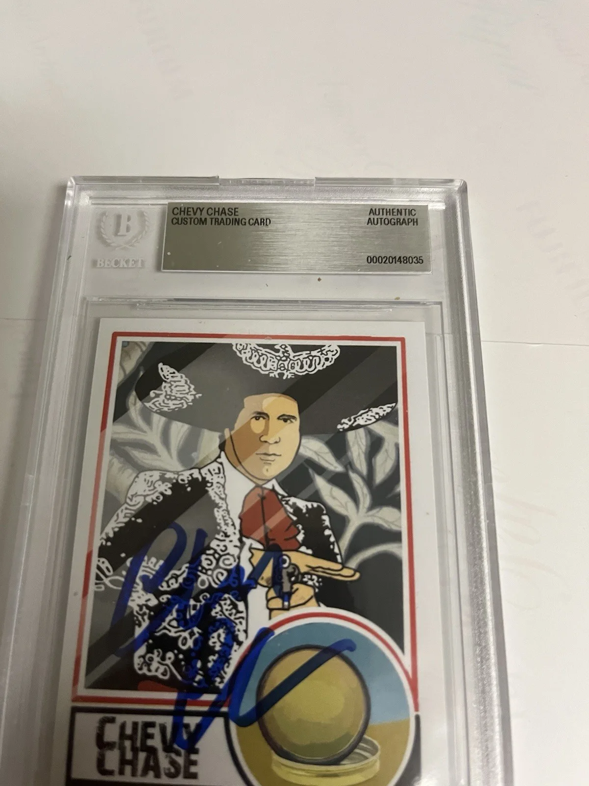 Autographed Chevy Chase Fletch Movie Card Approved By Chevy Beckett Signed Auto, изображение 3