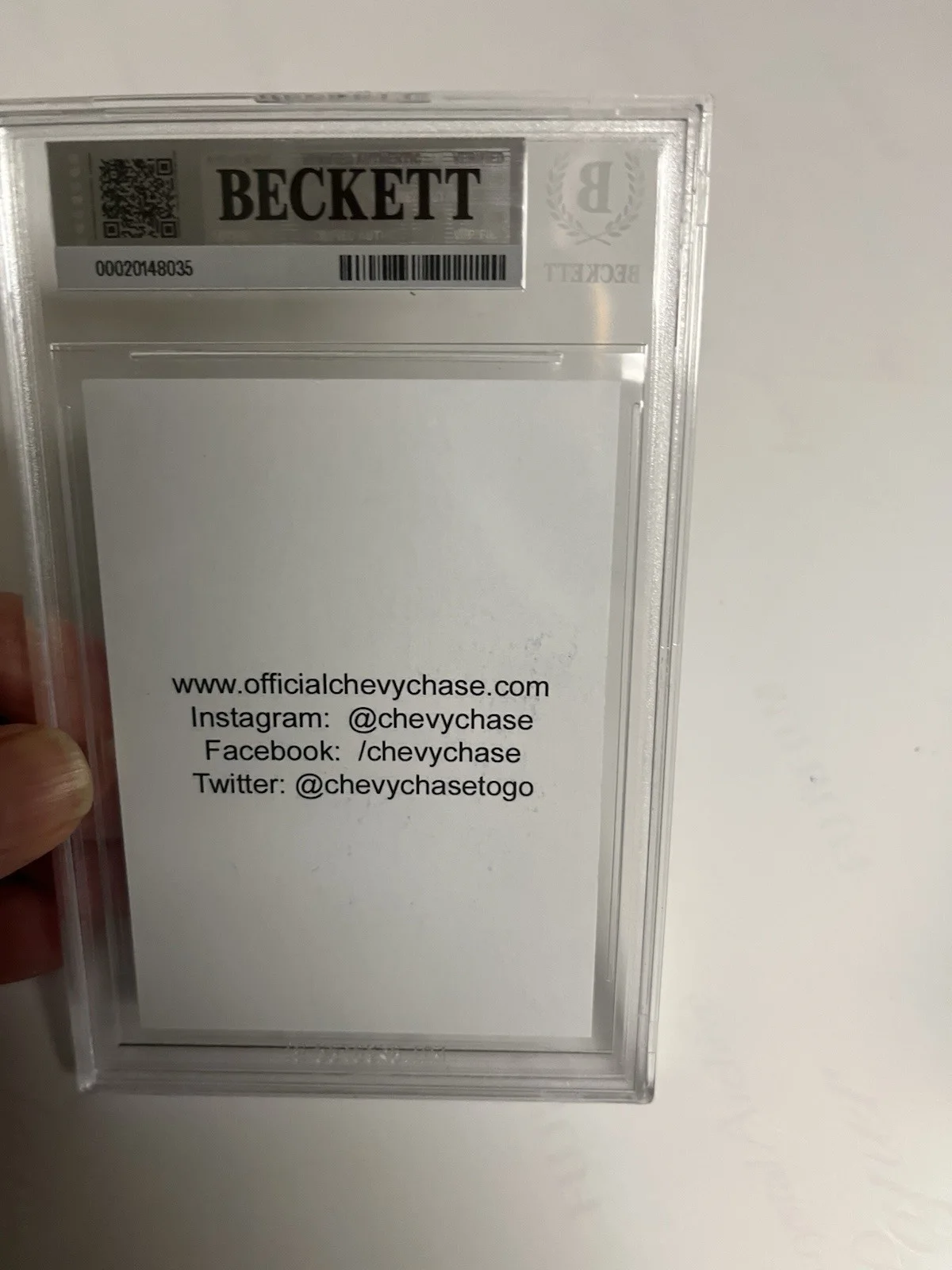 Autographed Chevy Chase Fletch Movie Card Approved By Chevy Beckett Signed Auto, изображение 4