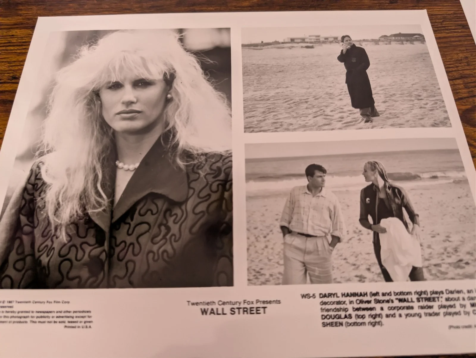 wall street movie press photo x 2, image 3