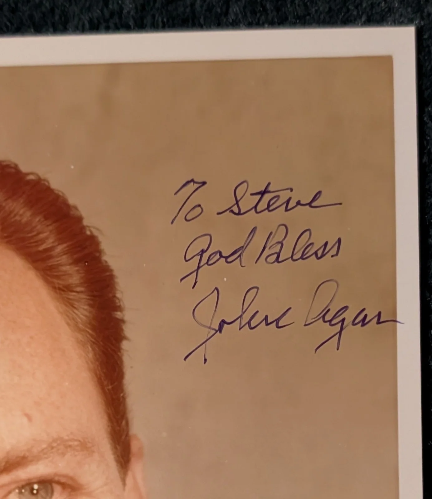 John Agar — JOHN AGAR/Brain From Planet Arous! ORIGINAL NM 8x10 PHOTO hand-signed BY JOHN!, изображение 2