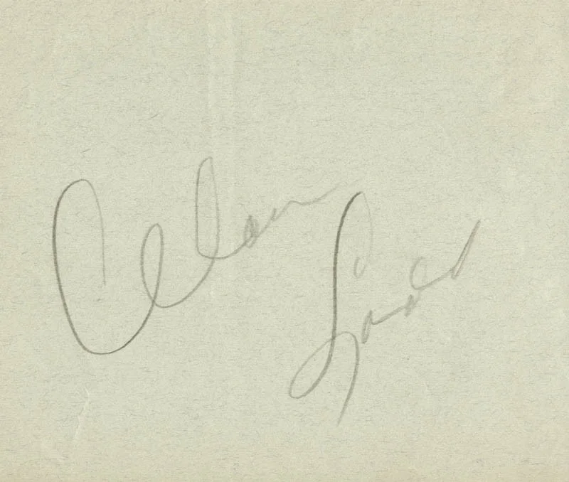 Alan Ladd — ALAN LADD - AUTOGRAPH
