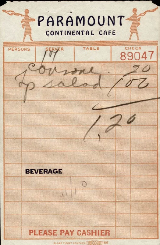 Marge Champion — MARGE CHAMPION - MEAL TICKET SIGNED, image 2
