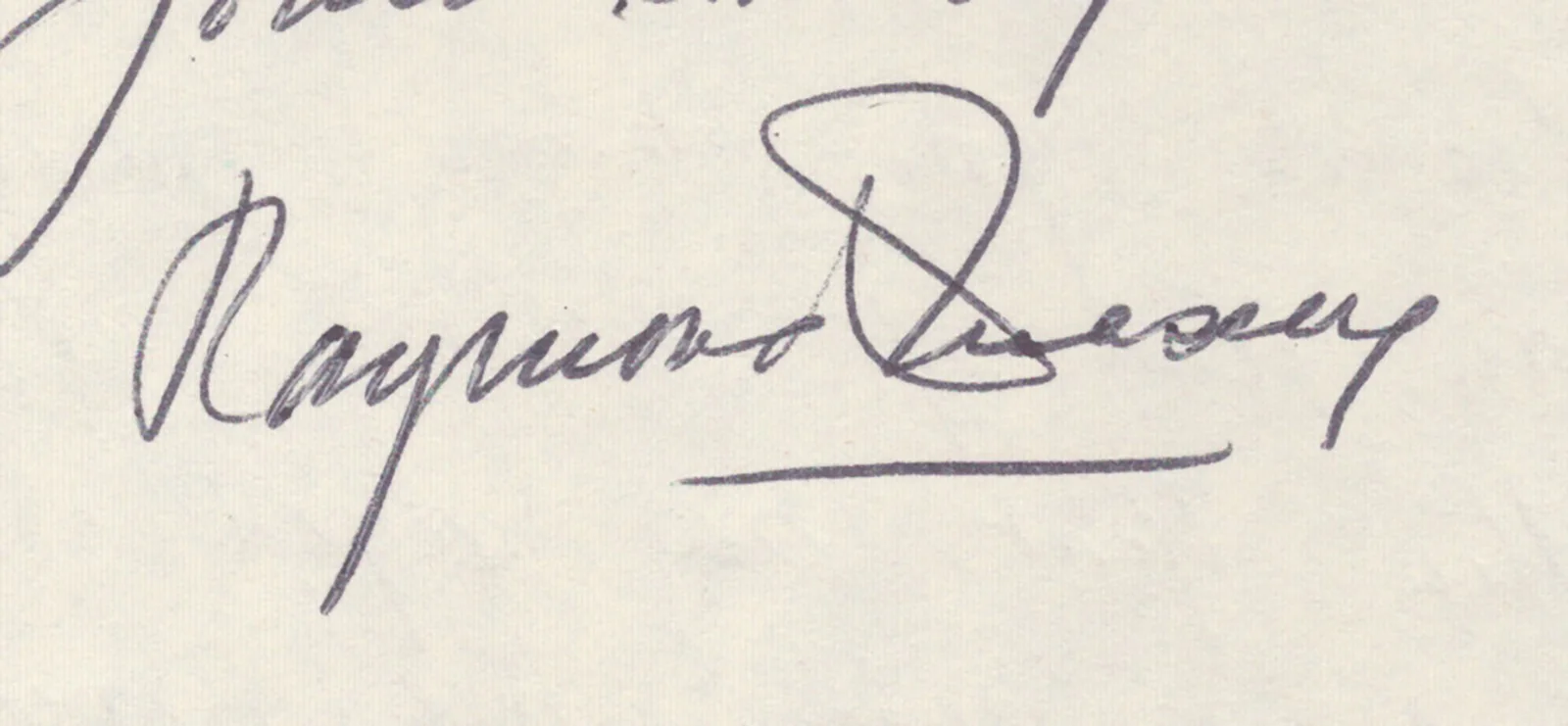 Raymond Massey — RAYMOND MASSEY - AUTOGRAPH LETTER SIGNED 03/19/1981, image 3