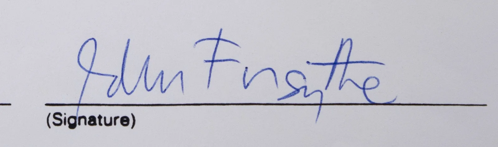 John Forsythe — JOHN FORSYTHE - DOCUMENT SIGNED 10/17/1990, image 3