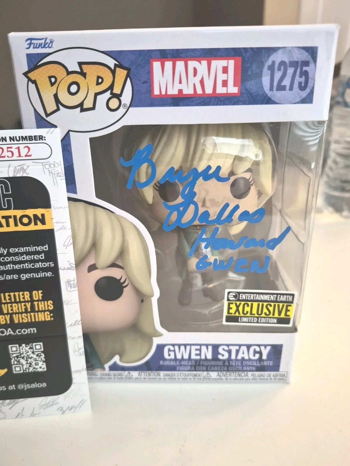 Bryce Dallas Howard — Bryce Dallas Howard Spider Man 3 Movie signed Gwen Stacy Funko Pop JSA Ck22512, изображение 2